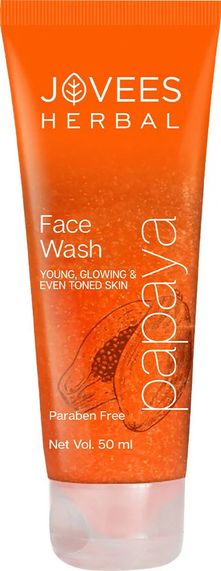 Jovees Herbal Papaya For Women/Men | Brightning and Glowing Skin I Removes Dark Spots Face Wash(50 ml)