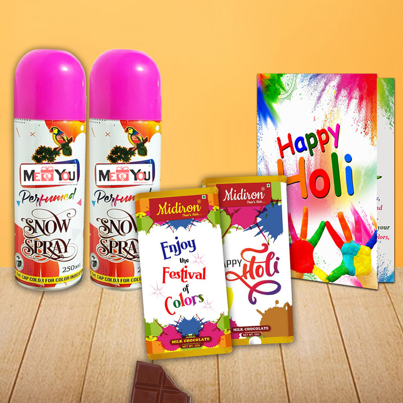 Midiron Holi Gourmet Chocolate Hamper for Family & Office Staff – Festive Surprise Box Assorted Gift Box(Multicolor)