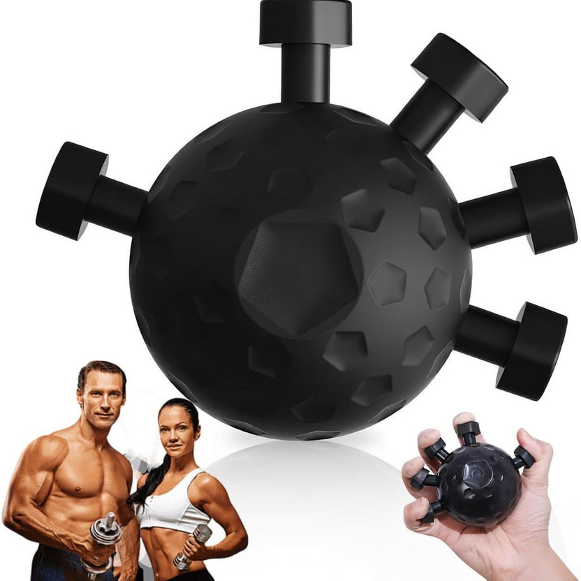 WARRIO Hand Grip Strengthener Ball Finger Workout Equipment for Men Women Hand Grip/Fitness Grip(Multicolor)