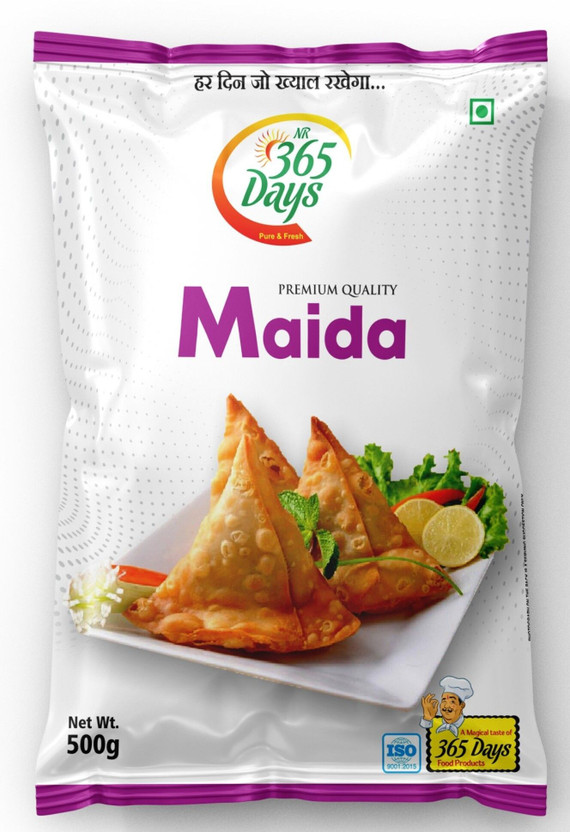 NR365DAYS Fine Refined Wheat Flour for Baking, Samosa & All-Purpose Cooking(500 g)