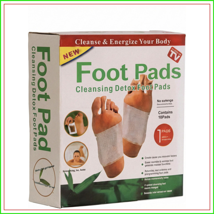 Larovena Natural Foot Detox Patches for Stress Relief & Pain Relief, 10 Pad Pack(100 g)