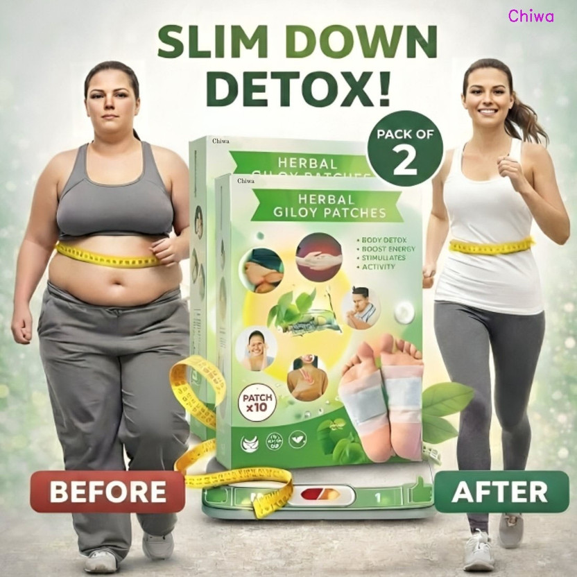 CHIWA Herbal Giloy Patches | Helps Detox Pads For Stress Relief Kit