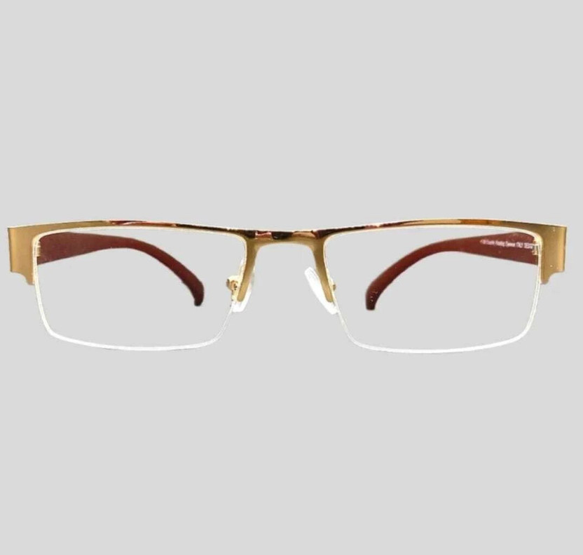 Joy eyewear Half Rim (+1.00) Rectangle Reading Glasses(50 mm)