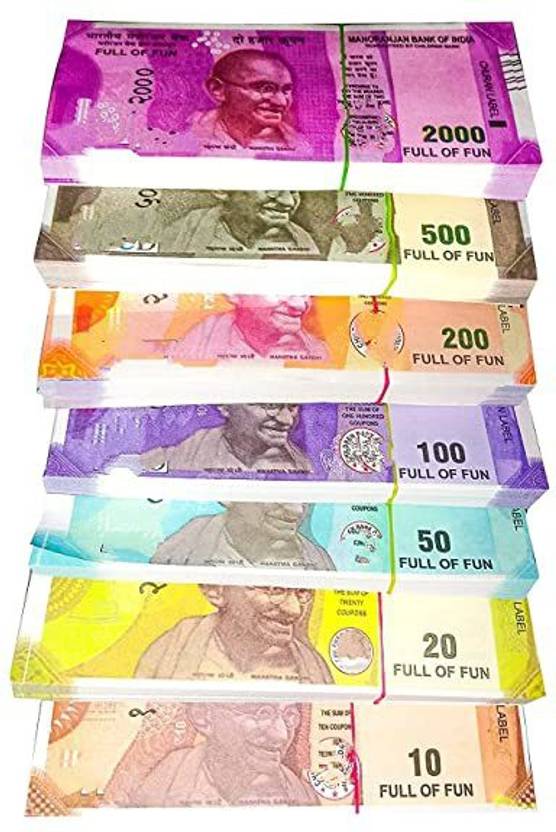 FIER Combo (23 Each x 7=161 Nakli Note) Playing Indian Currency Notes