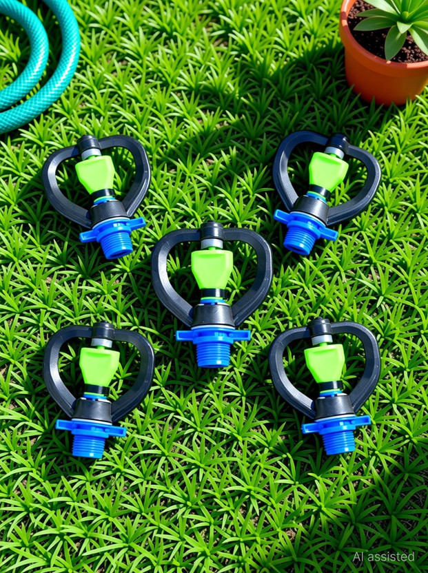 VAYAL IRRIGATIONS Butterfly Sprinkler/ Sprayer 1/2 Inch Lawn/ Agriculture 360 Deg | 15 Feet Radius 100 L Hose-end Sprayer(Pack of 5)