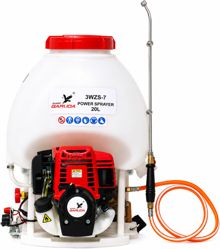 Sharp Garuda 20L Power Sprayer - 4Stroke 36cc Petrol Engine Agricultural Spraying Machine 20 L Backpack Sprayer(Pack of 1)