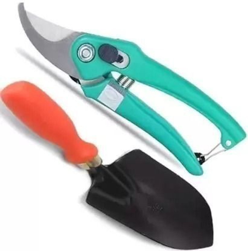 wyk Gardening Tools with Garden Cutter (Pruner) & garden Trowel (Tool Kit) (2 Tools) Garden Tool Kit(2 Tools)