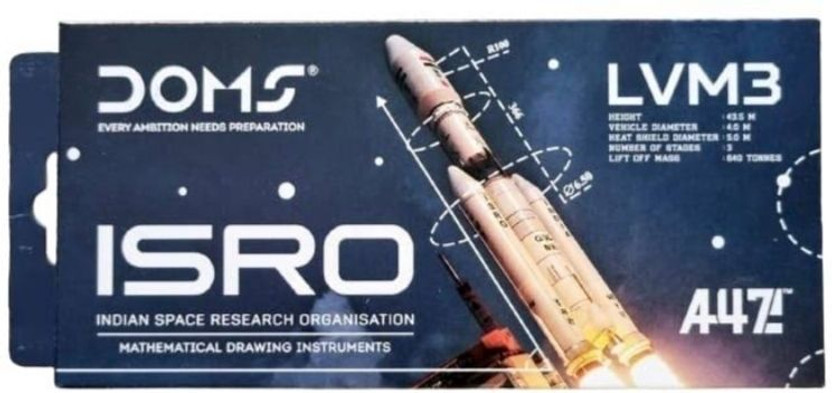 DOMS ISRO Mathematical Instrument Geometry Box Geometry Box(Multicolor)