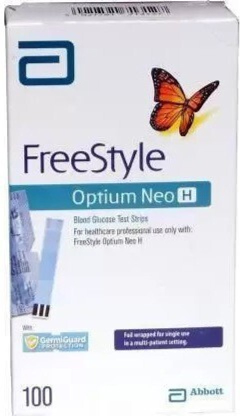 FreeStyle Optium NeoH 100 Glucometer Strips