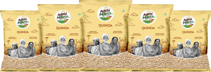 Adithi Millets Siridhanya Unpolished grains positive millet combo pack Quinoa (500gm*2Pac)1kg Quinoa(2.5 kg, Pack of 2)