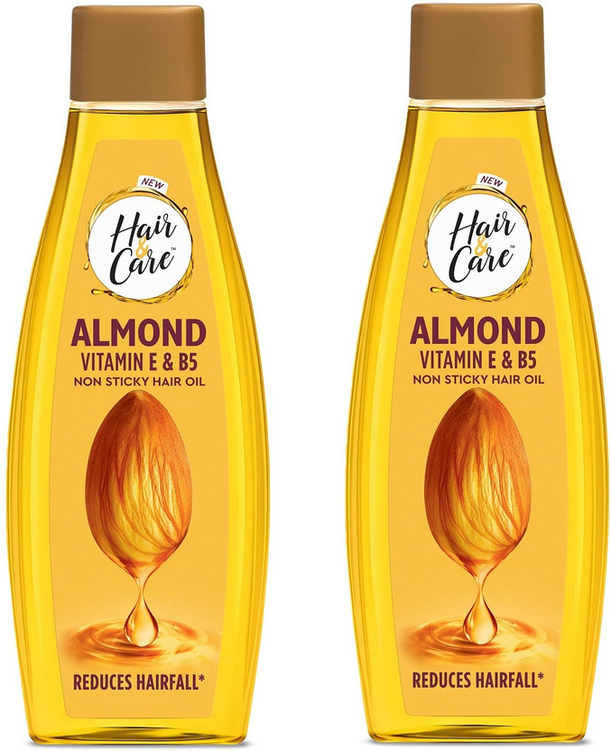 HAIR & CARE with Almond, Non-Sticky Hair Oil, 2x500ml Hair Oil(1000 ml)