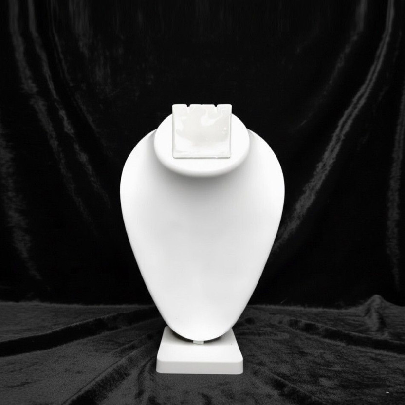 SSI White Dummy Necklace & Earring Display Stand – 10 Inch Jewelry Holder for Shops Jewellery Organizer, Accessories Organizer, Regular Organizer