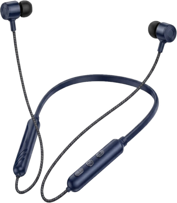 FD1 TF-450 BLUETOOTH SUPER PREMIUM QUALITY NECKBAND HIGH BASS 40 HOURS BACKUP Bluetooth(Blue, On the Ear)