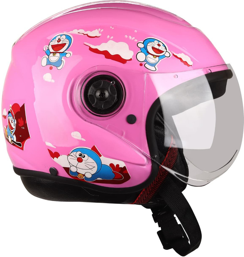IRONVAULT ISI Certified for Kids (5-16),Unbreakable Visor Unisex Motorbike Helmet(Pink)