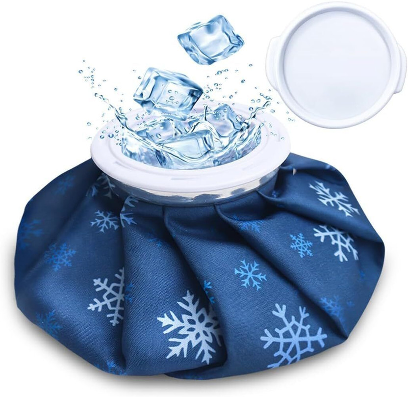 CRESCENT 9 Inch Ice Bag for Pain Relief Cold Hot Water Bag Ice Pack Bag for Pain Relief Non Electrical 100 ml Hot Water Bag(Multicolor)
