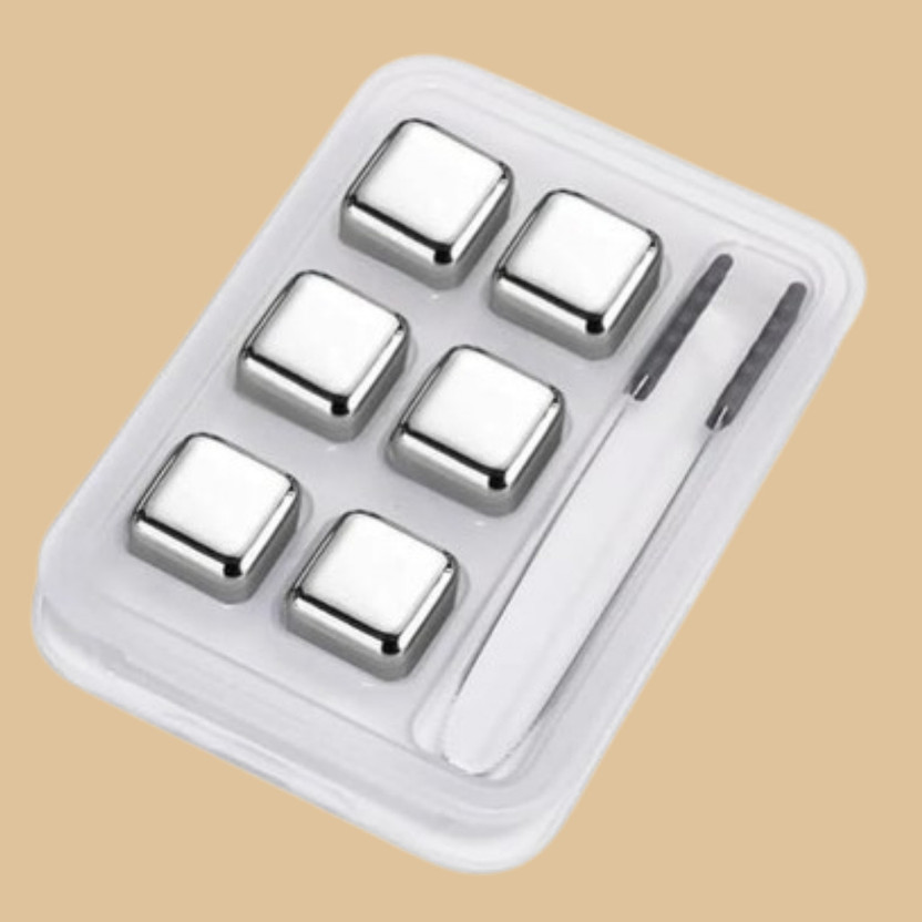 Traveno Traveno Metal Beverage Cooling Ice Cubes Bar Silver Steel Ice Cube Tray(Pack of1) - Flipkart Deal
