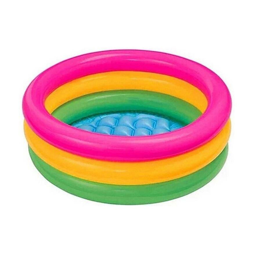 TopQore TopQore INTEX 2 feet inflatable kids bath water tub inflatable Swimming Pool Inflatable Swimming Pool(Multicolours) - Flipkart Deal