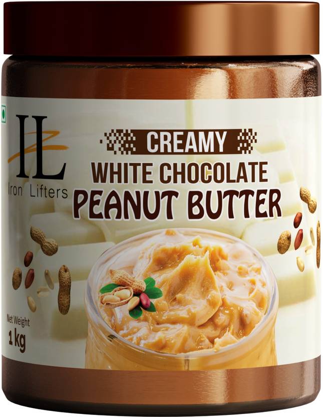 IRON LIFTERS High Protein Roasted Peanuts Butter Super Creamy White