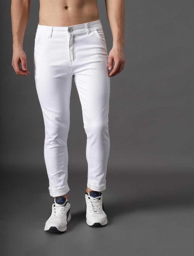 import Slim Men White Jeans
