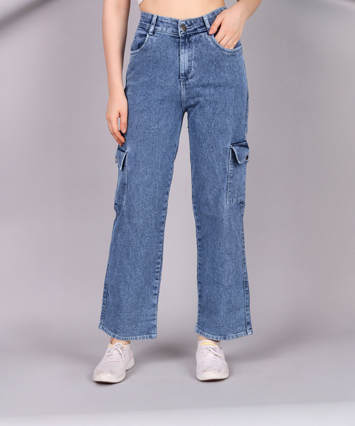 KASHIAN KASHIAN Straight Fit Women Blue Jeans - Flipkart Deal