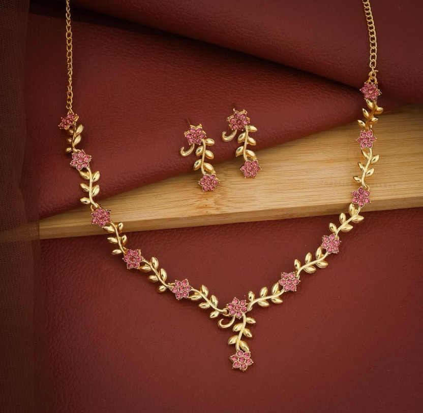 Rqqzar Rqqzar Brass Gold-plated Gold Jewellery Set(Pack of 1) - Flipkart Deal