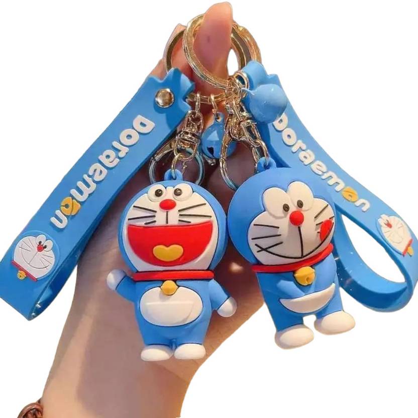 NSV Pack Of 2 Cute Cartoon Doraemon Keychain Gifting Boys Girls Keychain Key Chain Price in