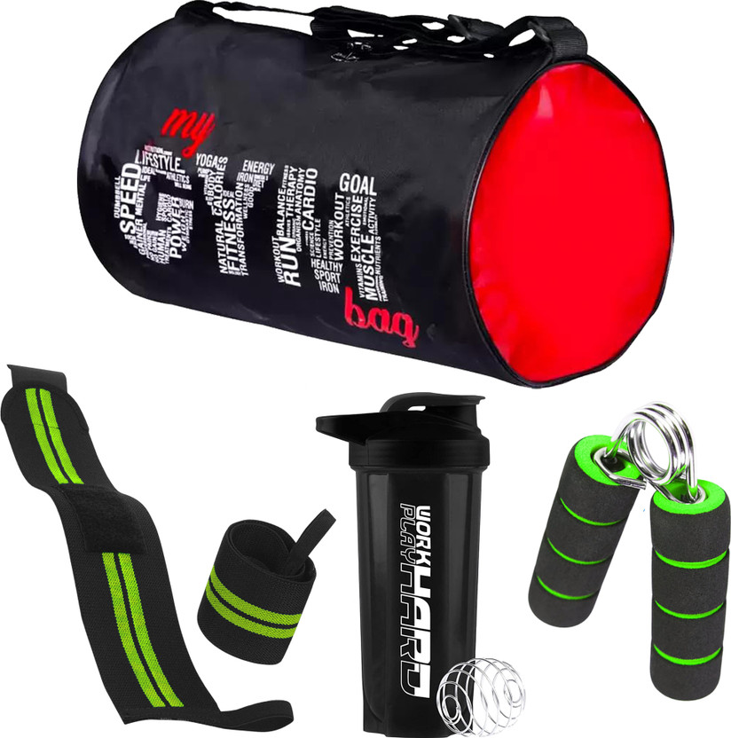 COOL COOL INDIANS Gym Duffle/Sports Bag With Protein Shaker Gym Band with Hand Grip Workout Fitness Accessory Kit Kit - Flipkart Deal