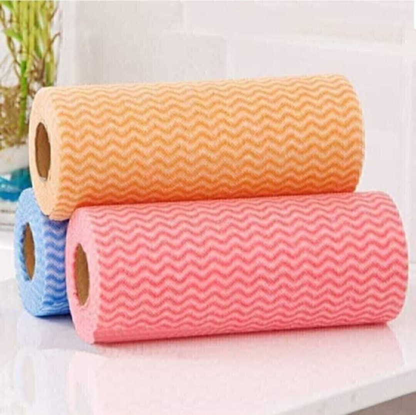 Ally Washable and Reusable - 2 Ply Kitchen Printed Tissue/Towel Paper Roll(2 Ply, 3 Sheets)