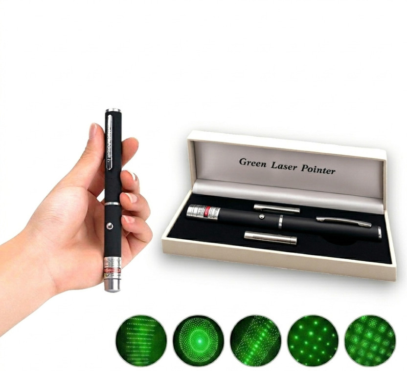 sIMPLY kART Laser Light Laser Pointer Green Laser Pointer Pen USB Rechargeable High Power(1000 nm, Green)