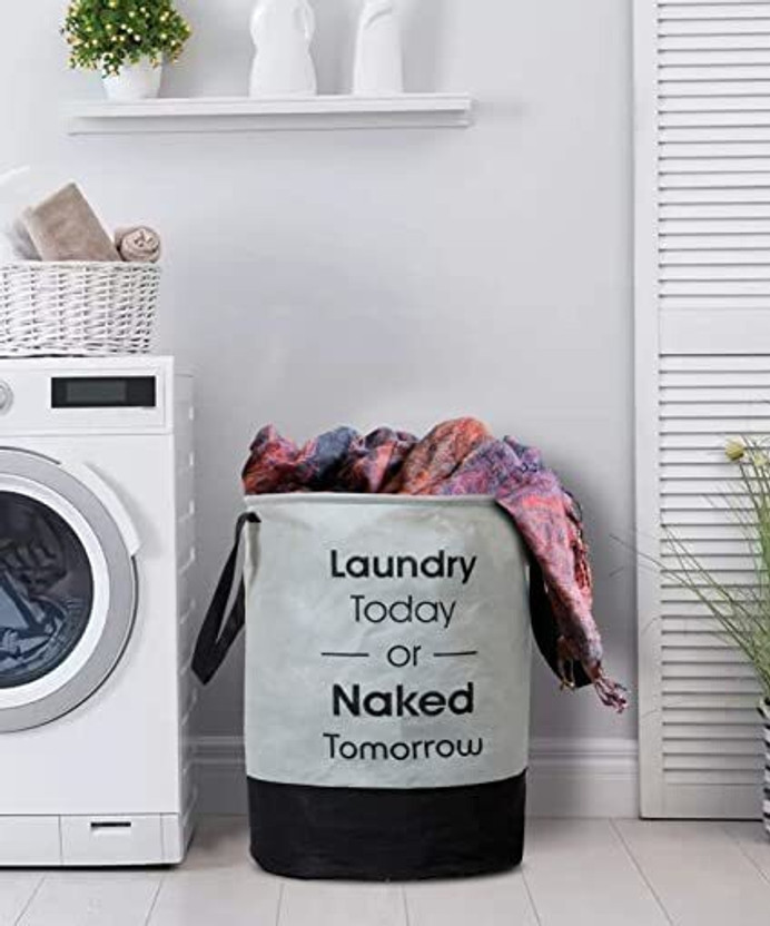 Flipkart SmartBuy 45 L Grey Laundry Bag(Non-Woven)