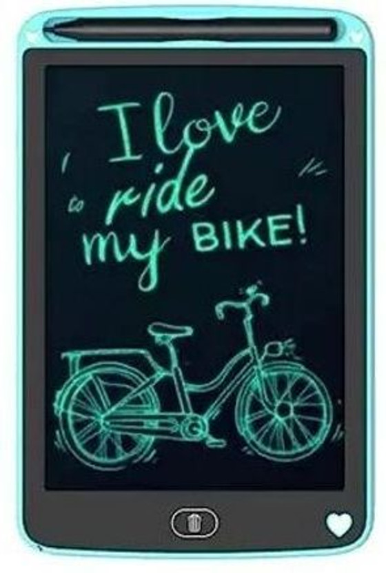 UV UV FIRE 12inch LCD Writing Pad For Kids ReWriting Paperless Electronic Digital Slate V7(Green, Black) - Flipkart Deal