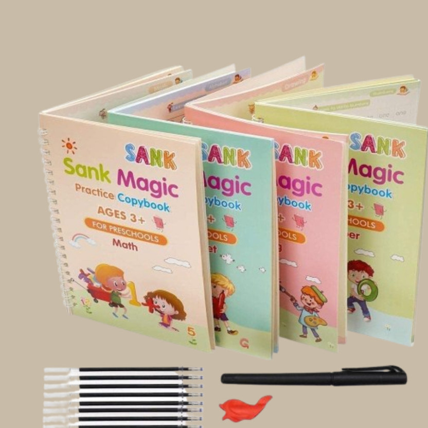 MILLOR Magic Kids Writing Skill Copybook(Multicolor)