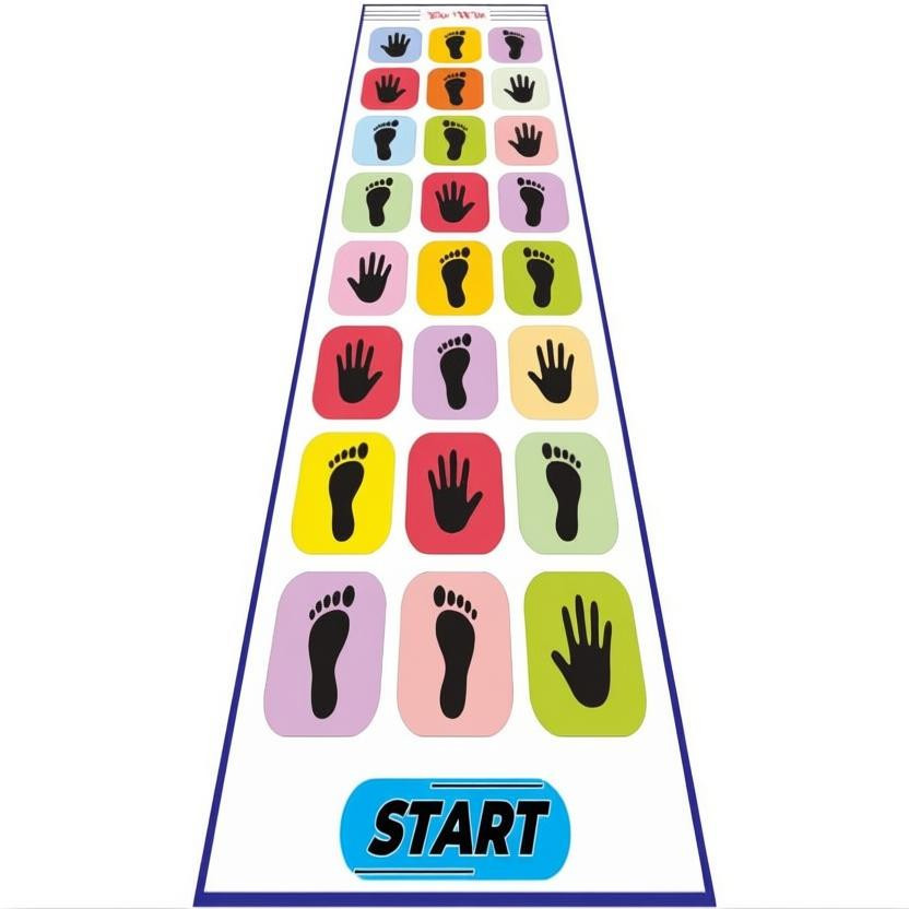 Dorytoys Kindergarten Activity Mat – Hopscotch Style(Multicolor)