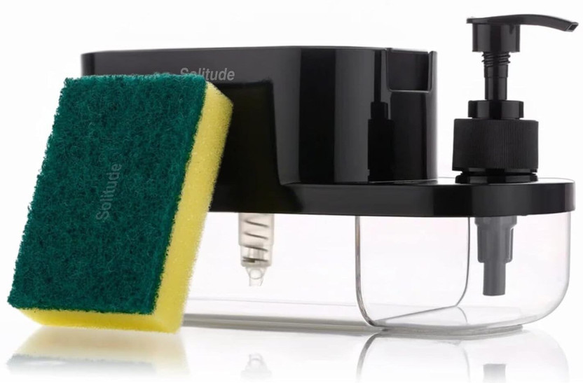 Keshav Keshav Global Exim ABS Plastic 3 in 1 Soap Pump Dispenser Dish Soap Sponge Holder_S253 Washing Machine Soap Dispenser - Flipkart Deal