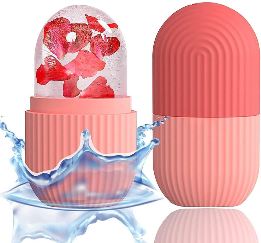 EVSTTZA Ice Roller Face Ice Roller for Men & Women – Reusable & Unbreakable Face Massager for Glowing Skin, Puffy Eyes & Relaxation – Ice Cube Roller for Skin Care(100 ml)