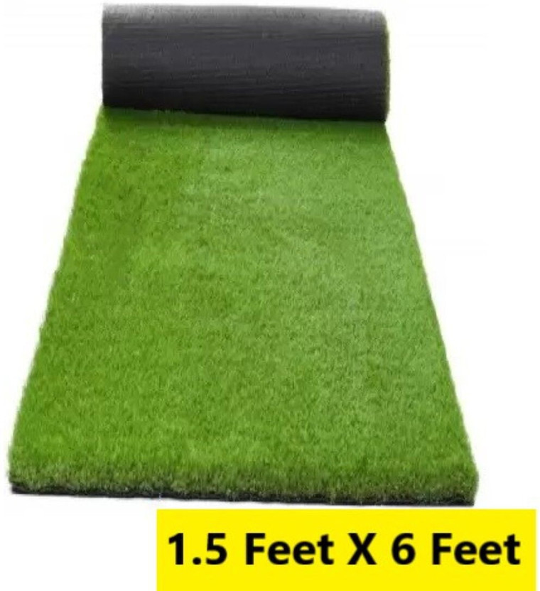 AAVAHAN Artificial Grass Floor Mat(Green, Free)