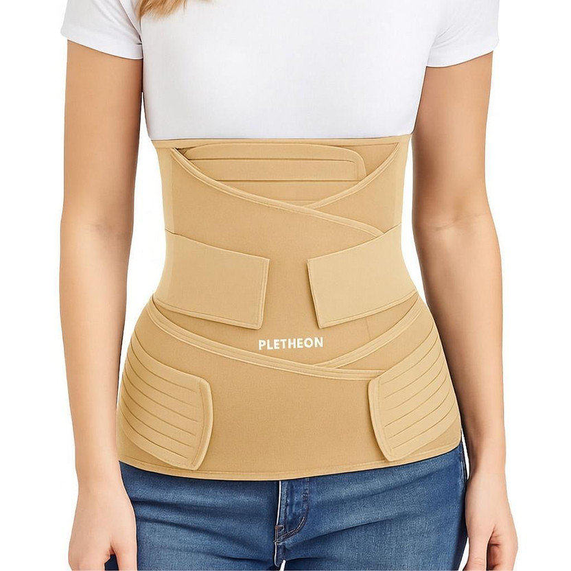 PLETHEON post pregnancy maternity support belt after c section & normal delivery(Beige)