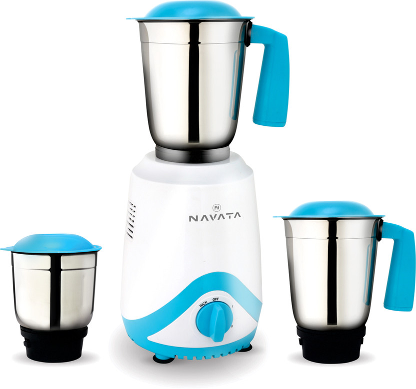 NAVATA Glory 500 W Mixer Grinder(Glory Mixer Grinder 500 WATTS | 3 Jars | Blue)