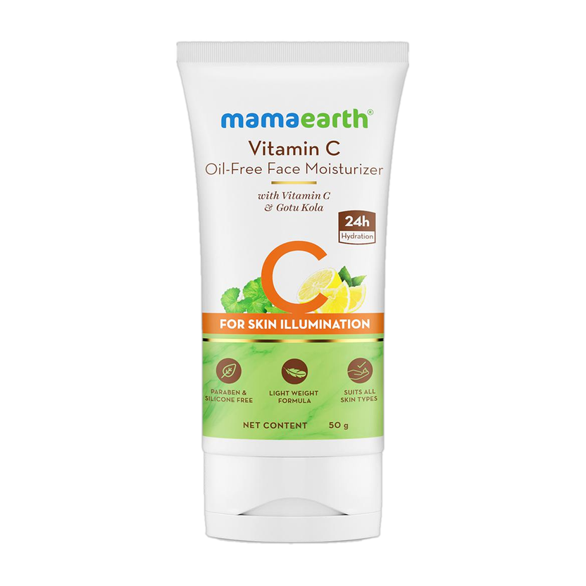 Mamaearth Vitamin C Oil-Free Face Moisturizer- Vitamin C & Gotu Kola for Skin Illumination(50 g)