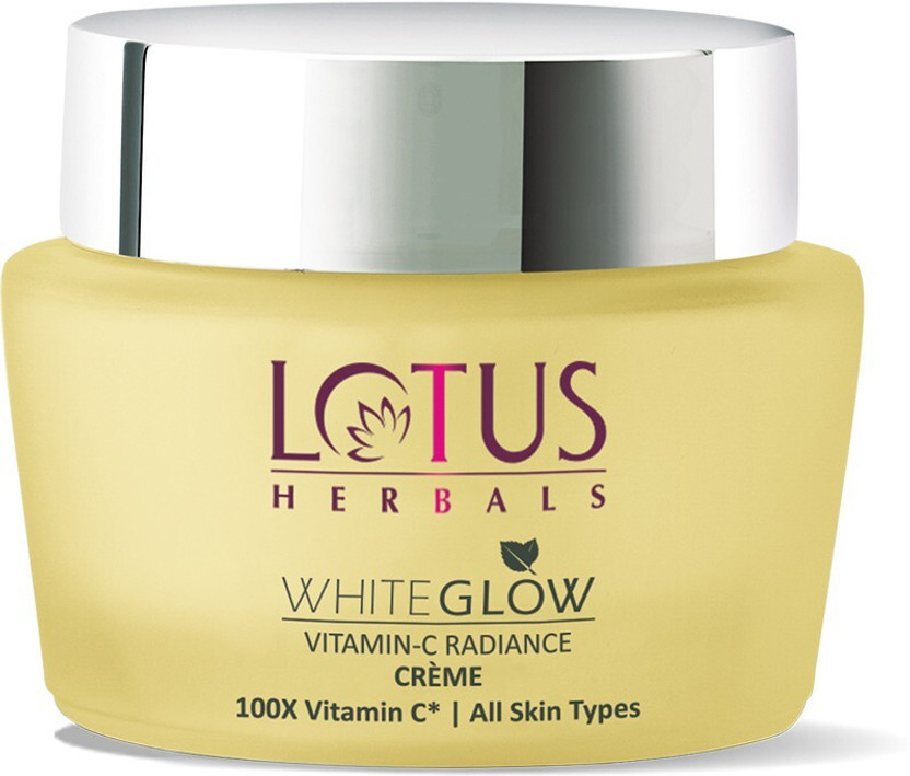 LOTUS HERBALS WhiteGlow Vitamin C Radiance Cream | SPF 20 | For Dark Spots & Dull Skin | Anti- Pollution(50 g)