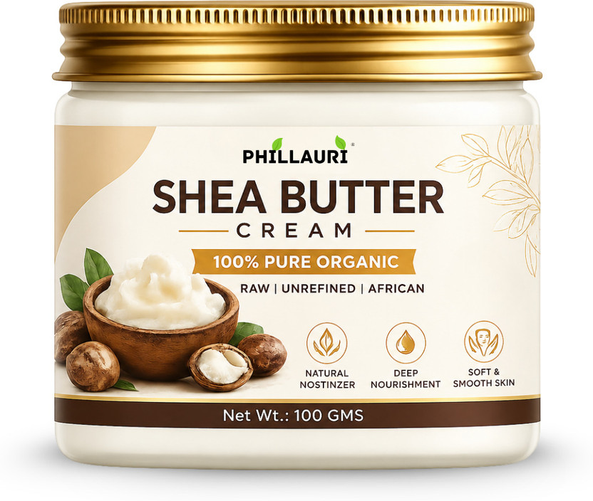 Phillauri Shea Butter Moisturizing Cream For Face, Hands And Body With Soft Skin Care(100 g)