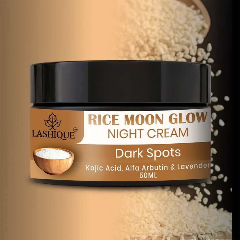 Lashique Rice Night Face Cream For Help Hydrate, Brighten And Improve Skin(50 ml)