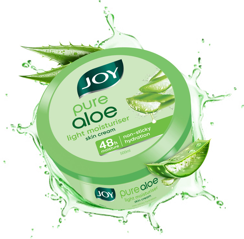 Joy Pure Aloe Multi Benefit Aloe Vera Moisturisers Skin Cream, For Normal to Oily Skin(500 ml)