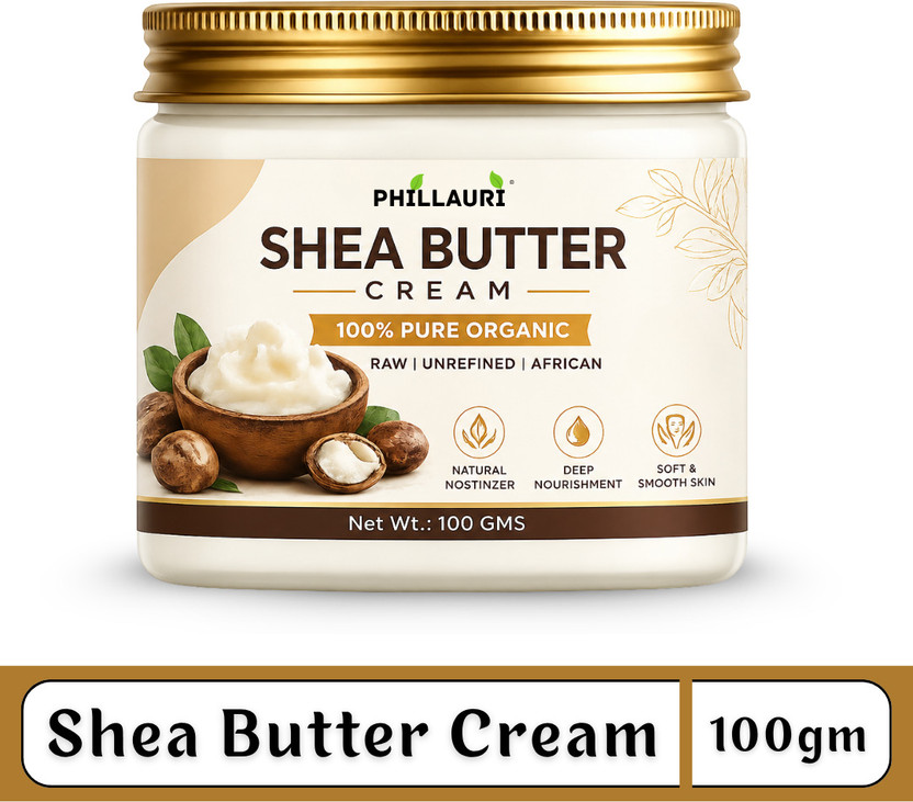 Phillauri Shea Butter Face And Body Cream For Daily Skin Moisturizing And Smooth Skin Feel(100 g)