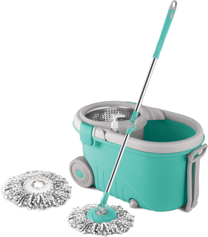 Spotzero by Milton ROYALE SPIN Mop Set(Green, Grey)