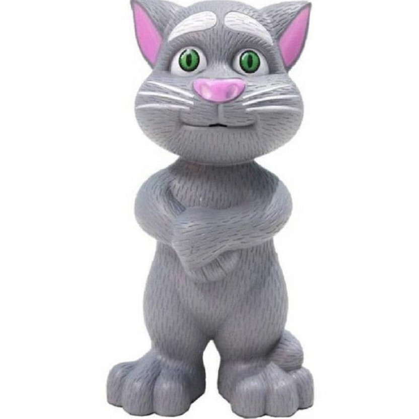 Impressions Talking Tom Cat Toy for Kids Speaking Repeats What You Say - Best Gift(Grey)