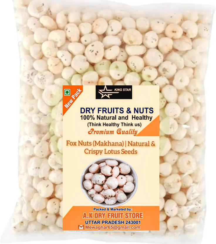 Kingstar High-Protein & Low-Calorie Fox Nuts | Healthy Snack for Weight Loss & Fasting" Fox Nut(1 x 250 g)