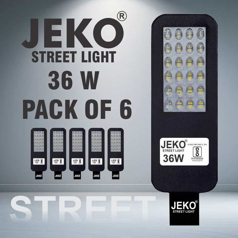 Jeko 36W Weatherproof Street Light for Security Lighting Street Light Outdoor Lamp(Black)