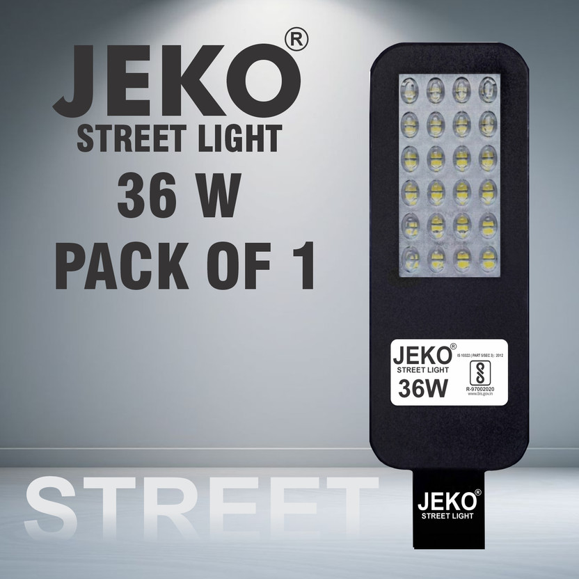 Jeko 36W Weatherproof Street Light for Security Lighting Street Light Outdoor Lamp(Grey)