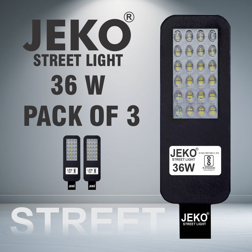 Jeko 36W Weatherproof Street Light for Security Lighting Street Light Outdoor Lamp(Grey)